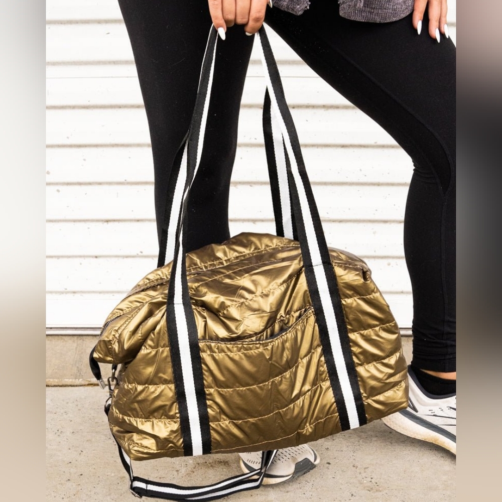 Gold 💛 Metallic Puffy tote bag